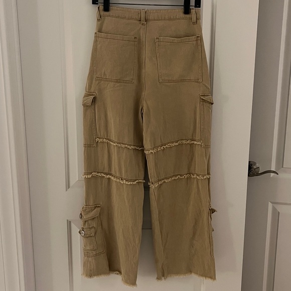 POL Tan Textured Pants - Picture 4 of 4